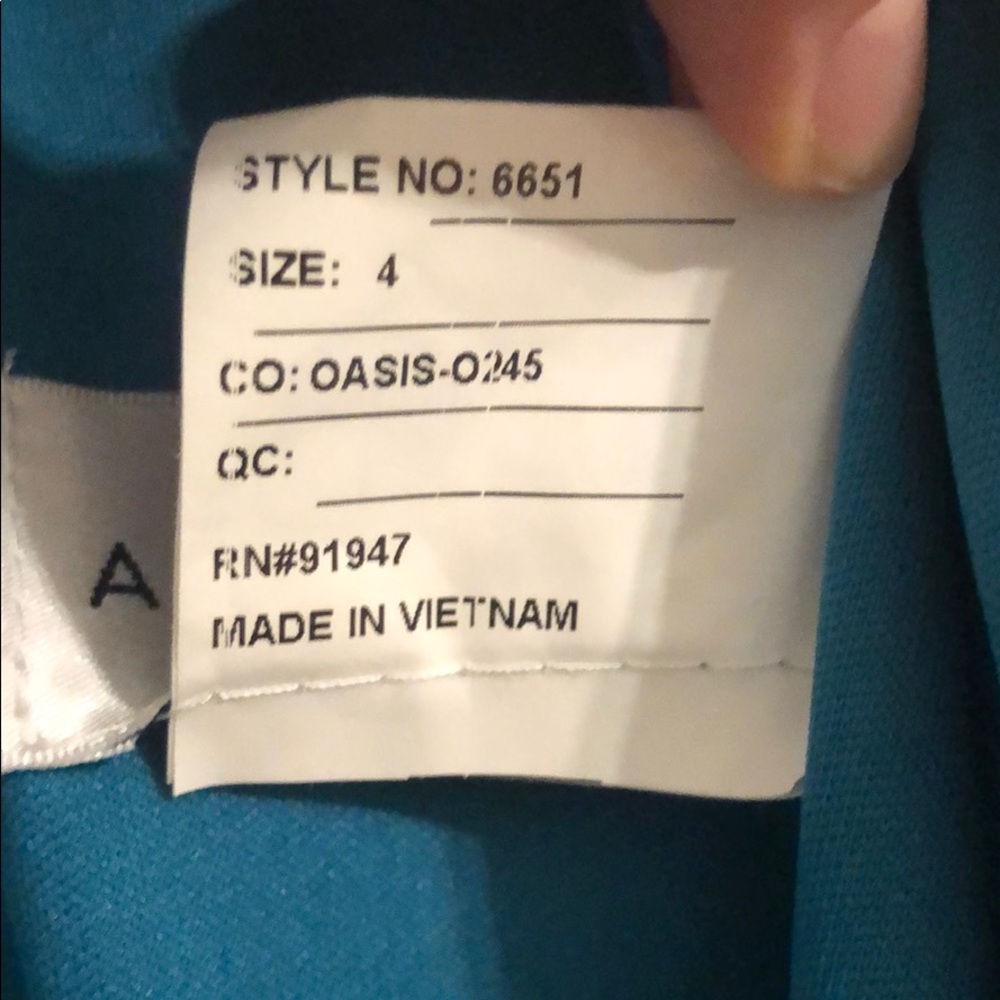 After Six Teal Bridesmaids/Formal Dress - Picture 8 of 10